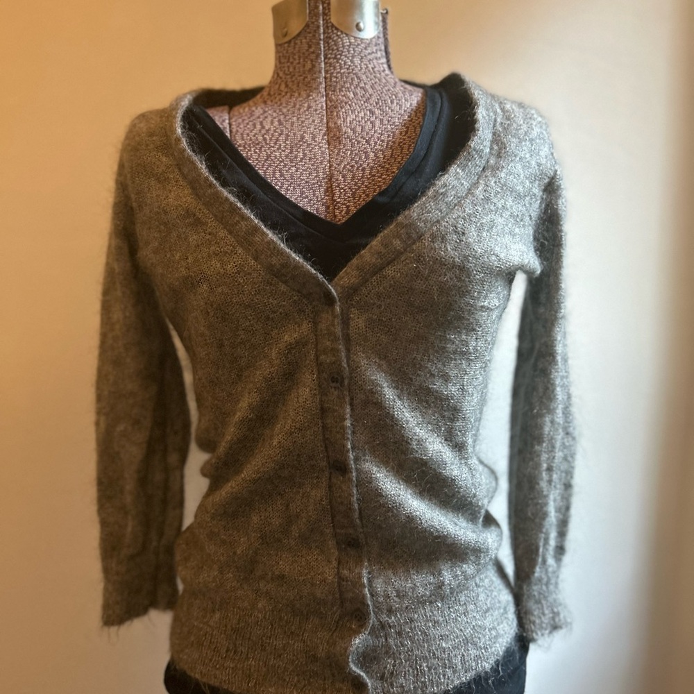 J. Crew Gray Women's Sweater, XS, Alpaca, Mid length sleeves